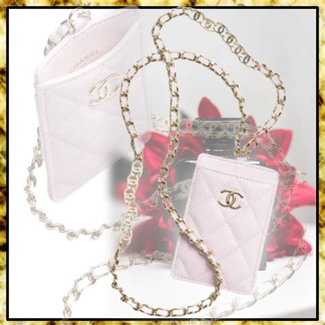 chanel card holder with chain price|Chanel wallet on a chain.